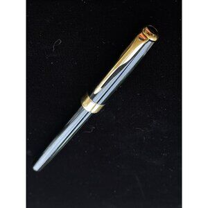 Parker Fountain Pen Nib 18K Gold Sonnet Made In France Black Lacquer & Gold Nib